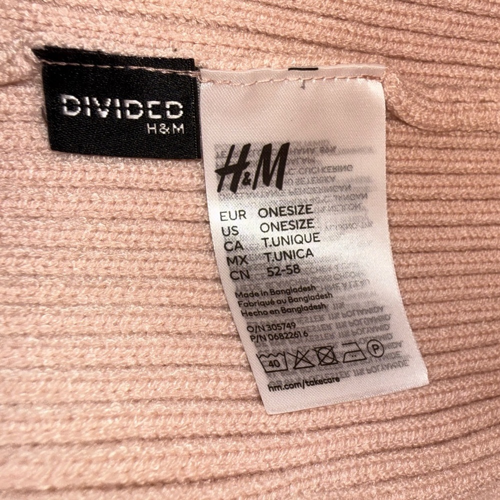 H&M Pink Ribbed Beanie - Picture 2 of 2